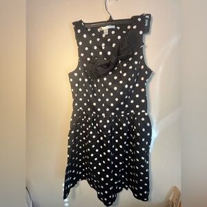 Black Polka Dot LC Lauren Conrad Dress size 10